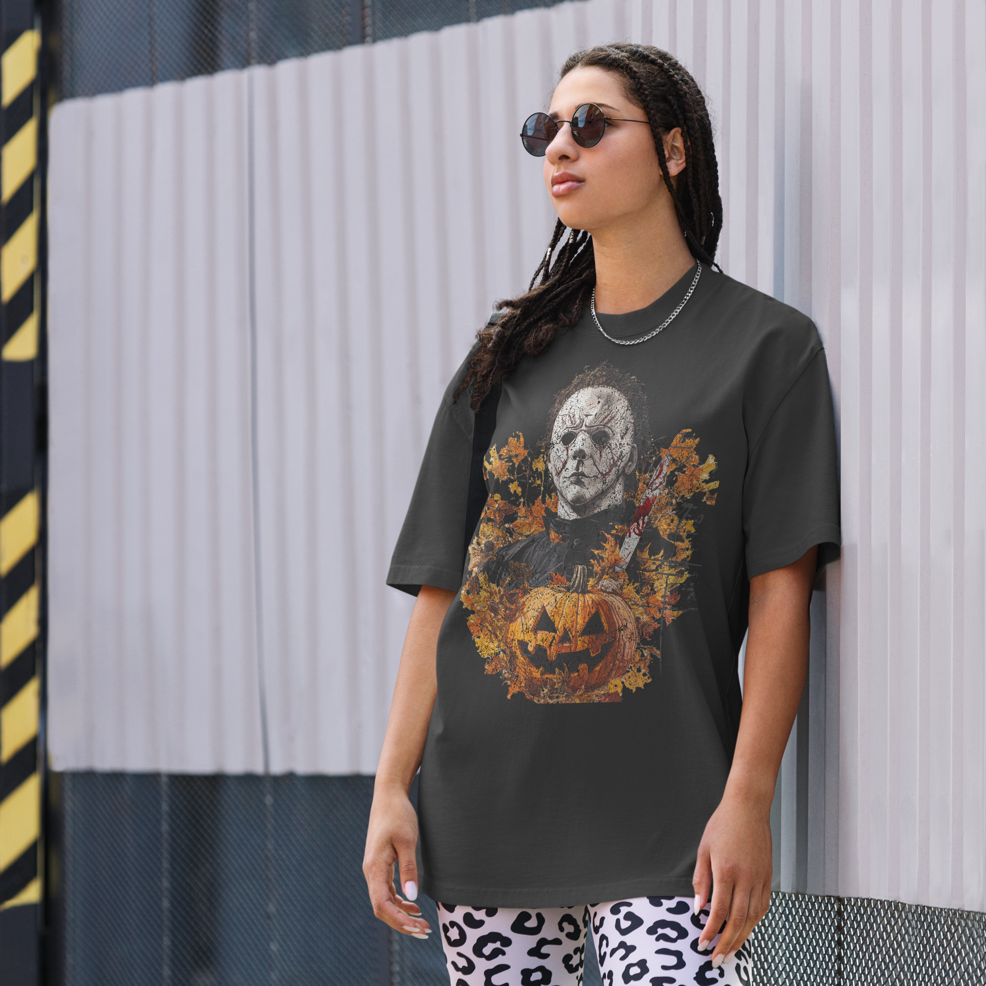 OVO Michael Myers oversized faded t-shirt