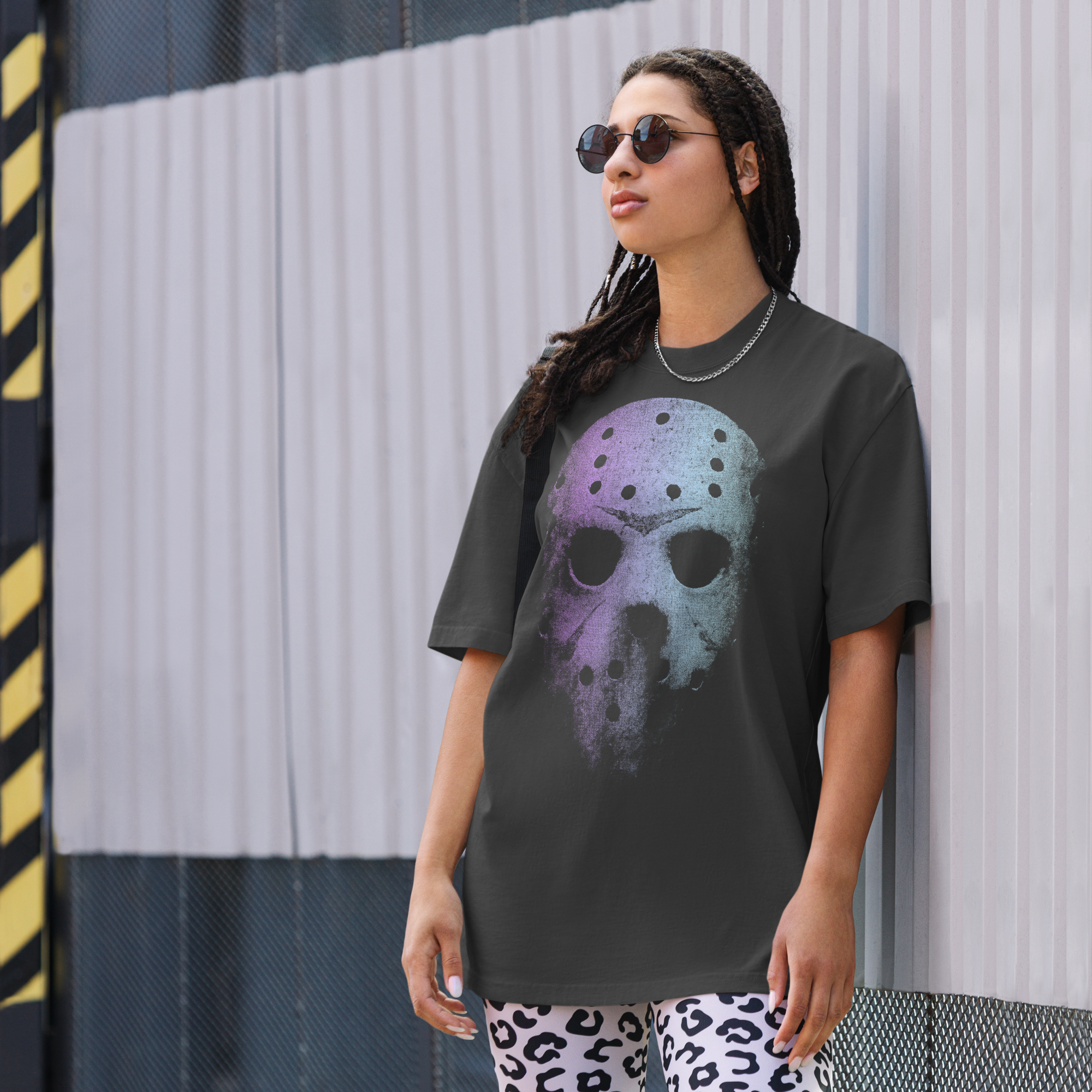 Jason (dark collection) oversized faded t-shirt