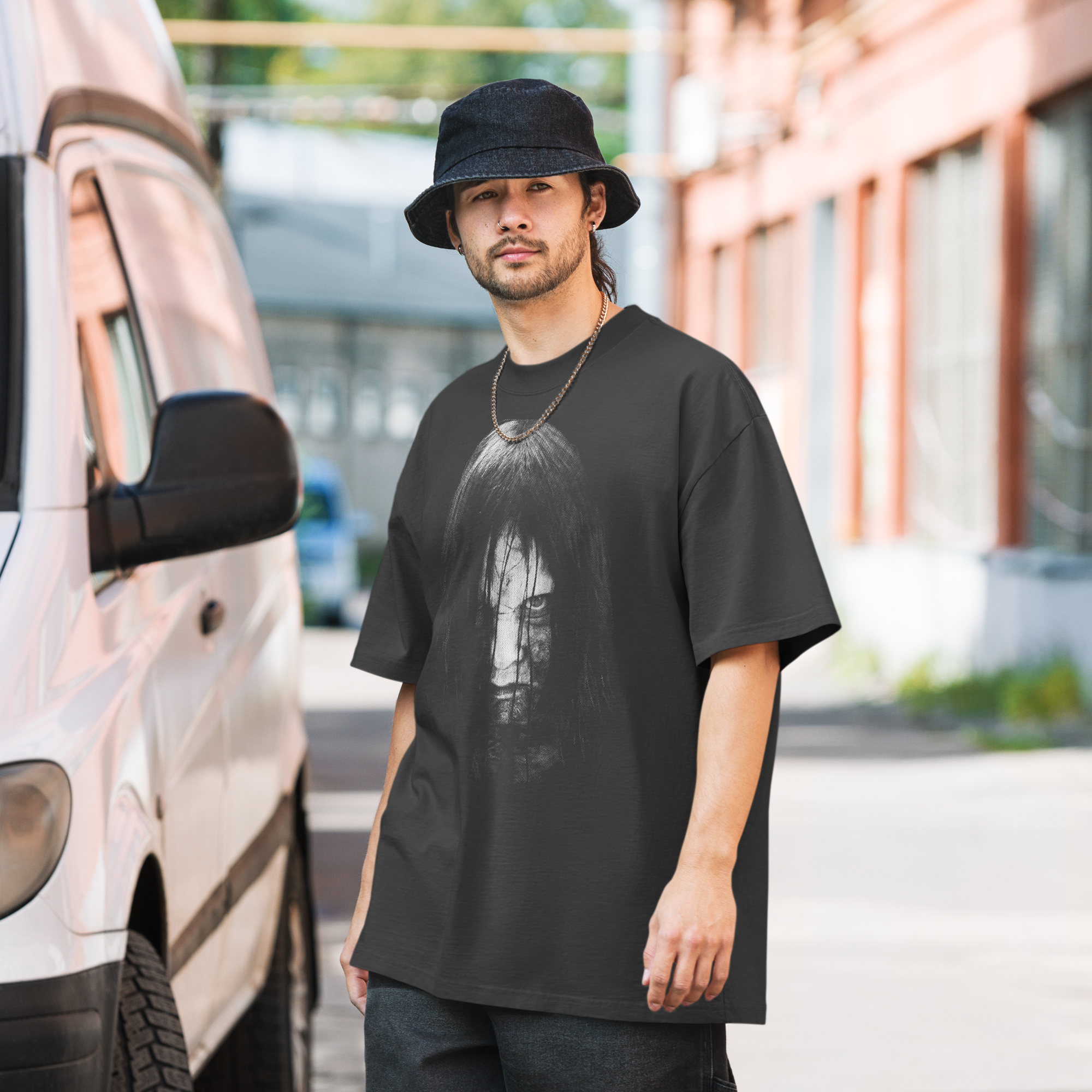 Samara (dark collection) oversized faded t-shirt