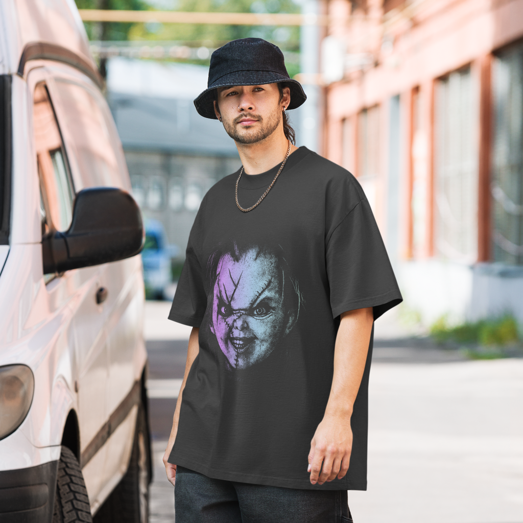 Chucky (dark collection) oversized faded t-shirt