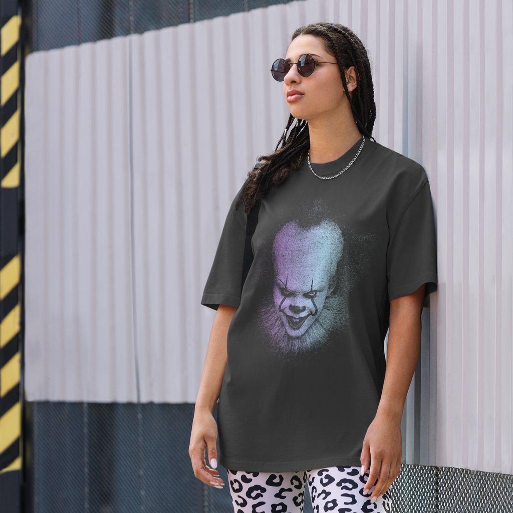 Pennywise (dark collection) oversized faded t-shirt